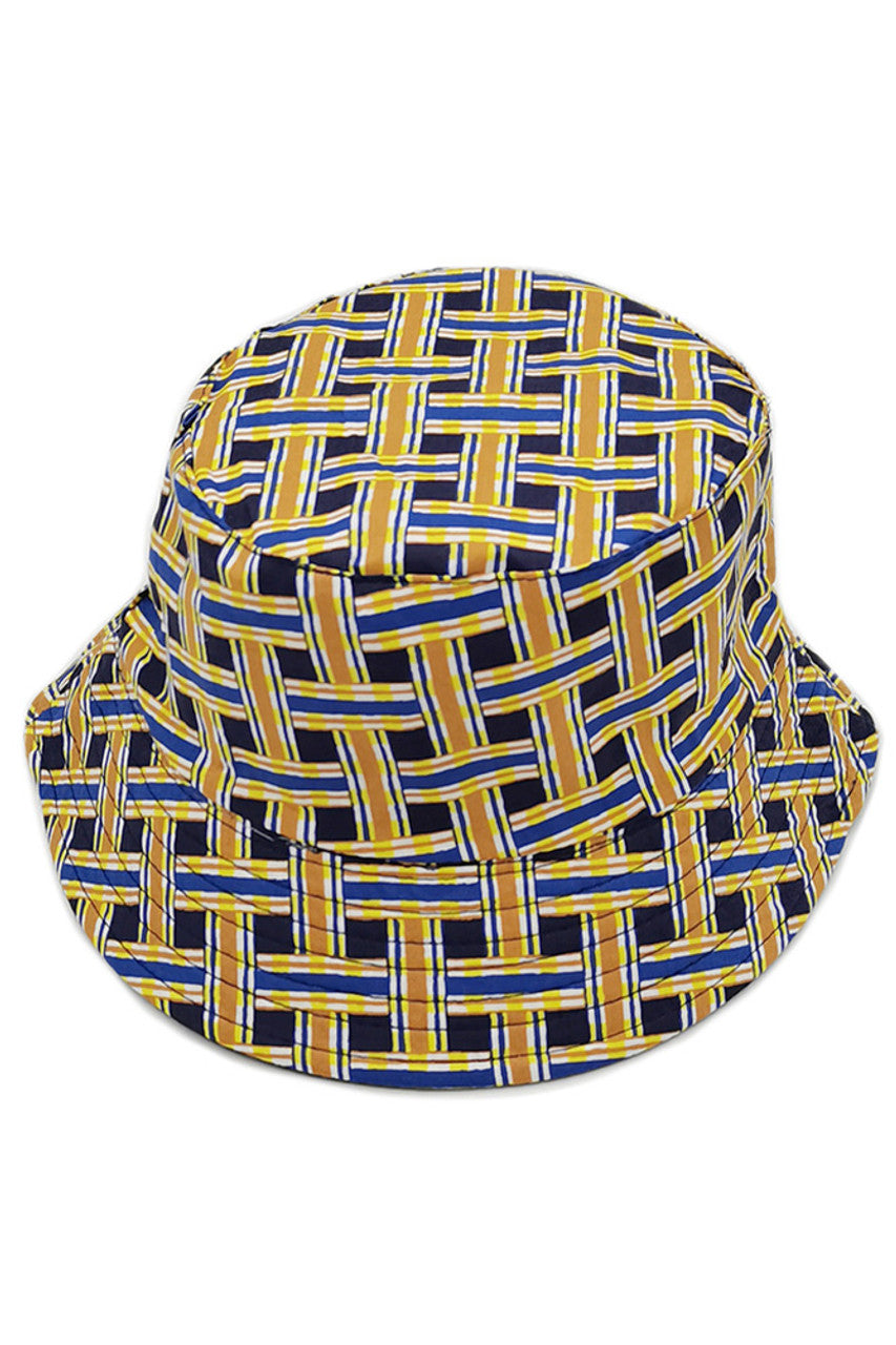 GEOMETRIC REVERSIBLE BUCKET HAT