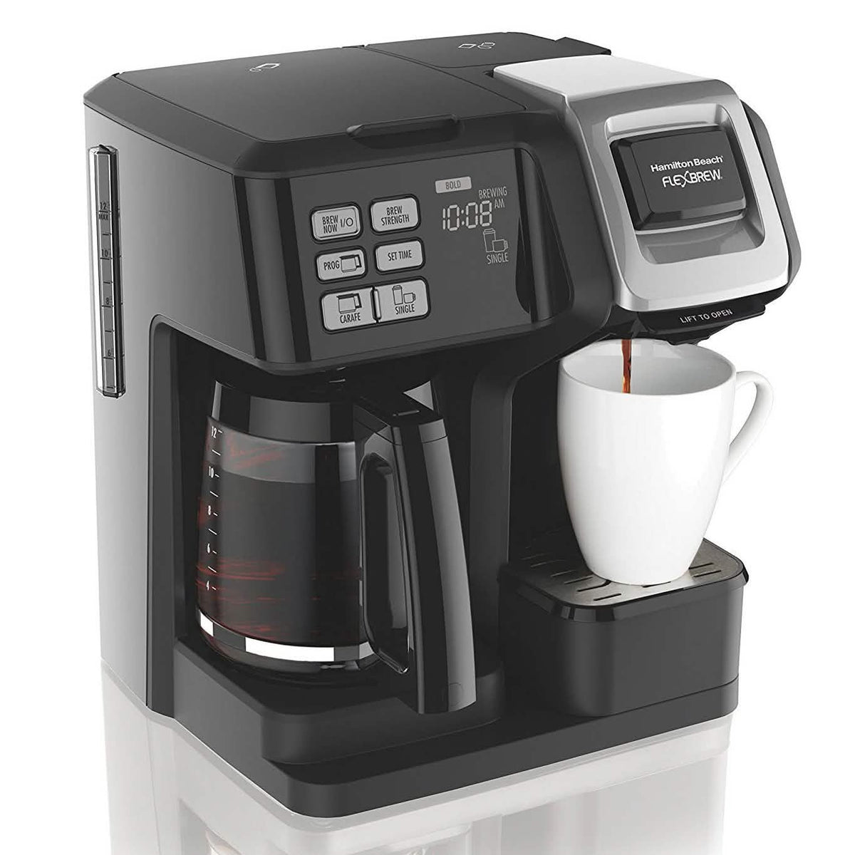 Cafetera programable Hamilton Beach 49976 FlexBrew 2 en 1