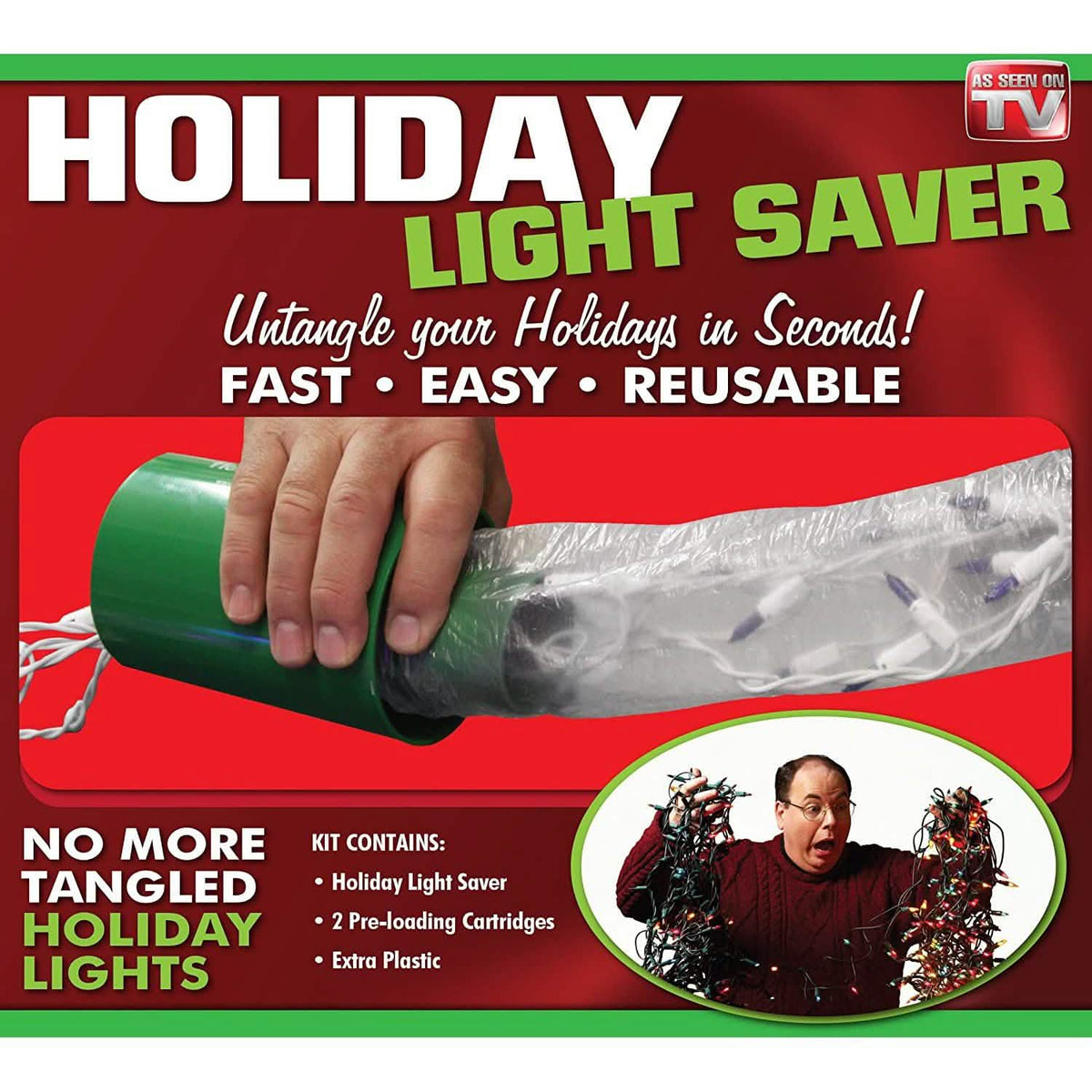 Ahorrador de Luces Navideñas - un sistema completo para mantener tus luces navideñas protegidas y sin enredos