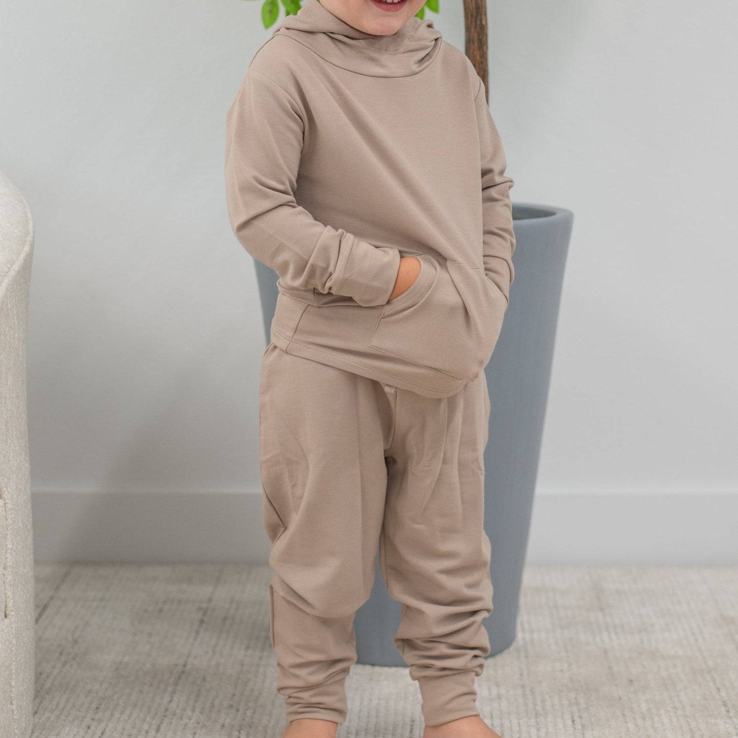 Conjunto de chándal con capucha Just Taupe