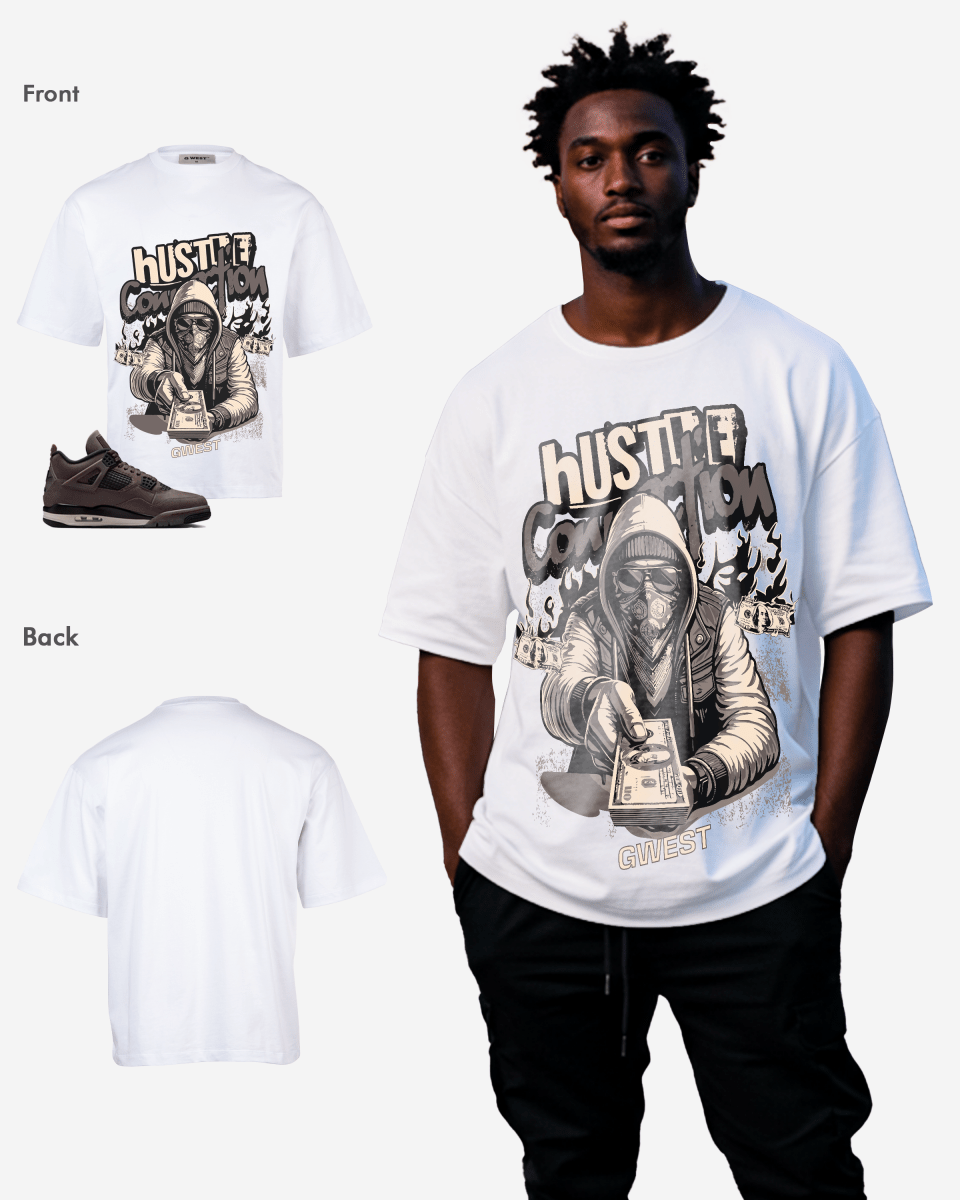 G West Hustle Connection Oversized T-Shirt Mens