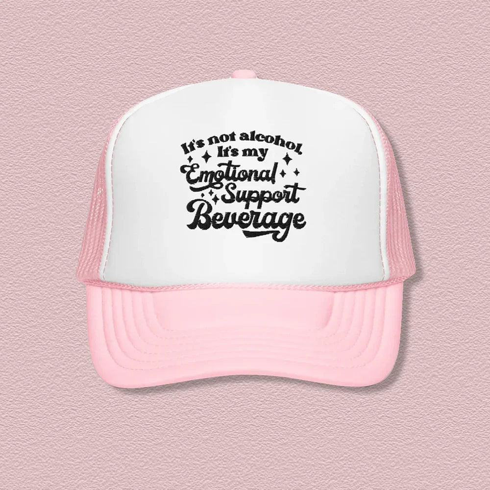 No es alcohol, es mi gorra de camionero de apoyo emocional