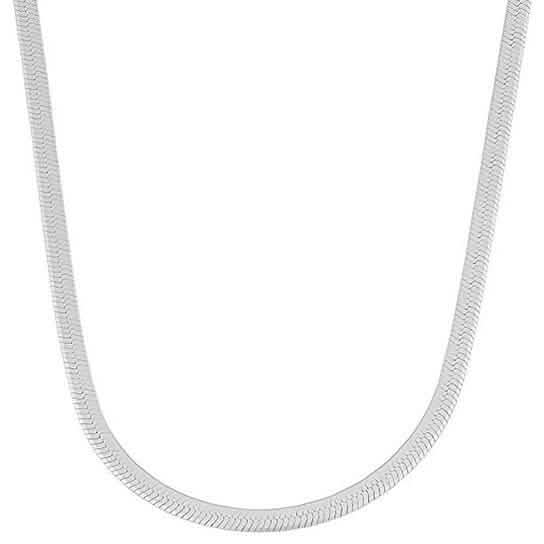 Cadena de espiga de plata esterlina italiana