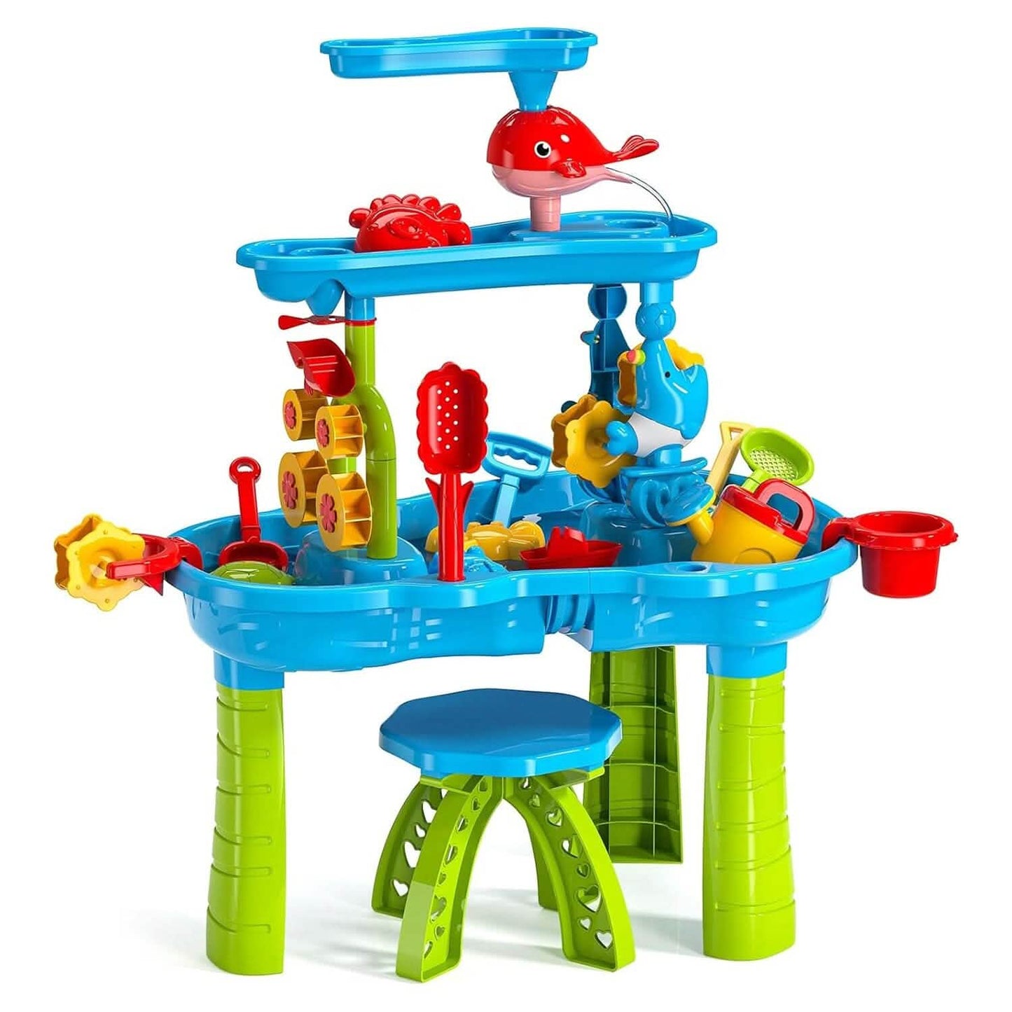 Mesa de arena y agua para niños de 3 a 6 años, ejercicio sensorial, fomento de la amistad