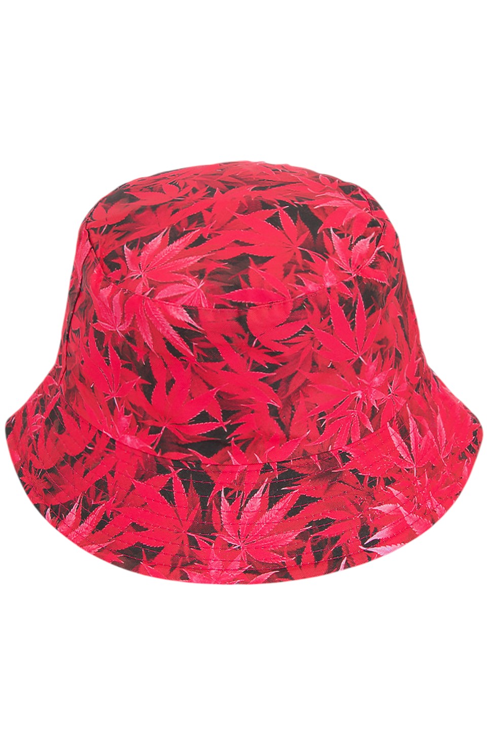 LEAF PRINT REVERSIBLE BUCKET HAT