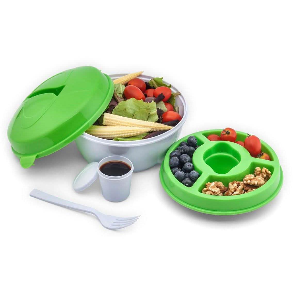 Recipiente hermético para ensaladas para llevar