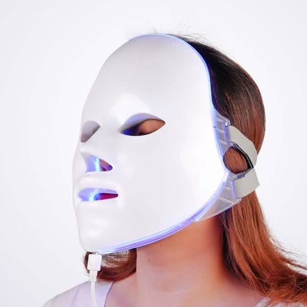 Mascarilla facial de terapia fotónica LED