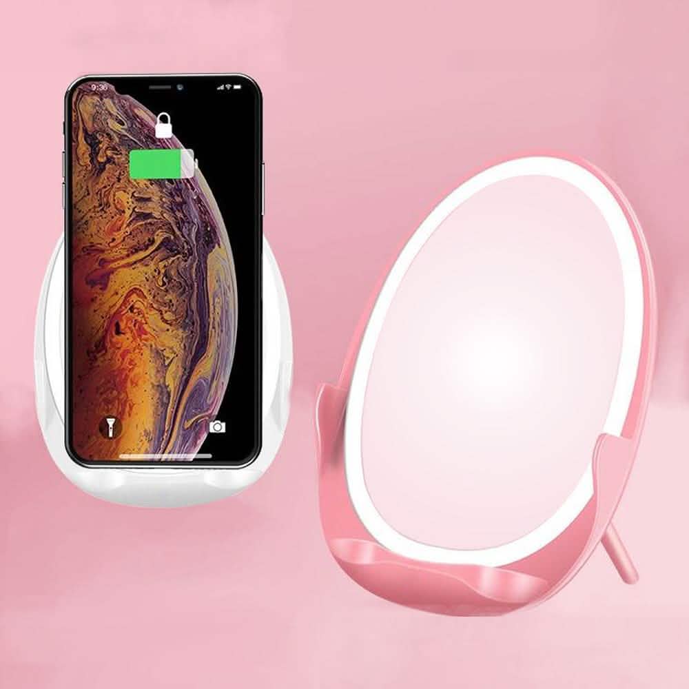 Espejo con carga inalámbrica Qi e iluminación LED