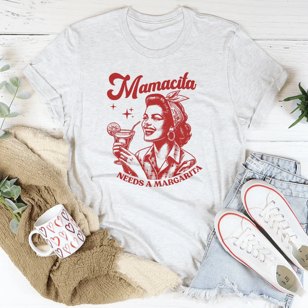 Cinco De Mayo & Vacation Mom Top – "Mamacita Needs A Margarita" Tee