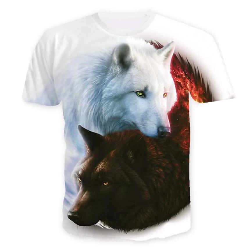 Camisetas de hombre Estampado de animales Tallas grandes Manga corta Tops de Halloween