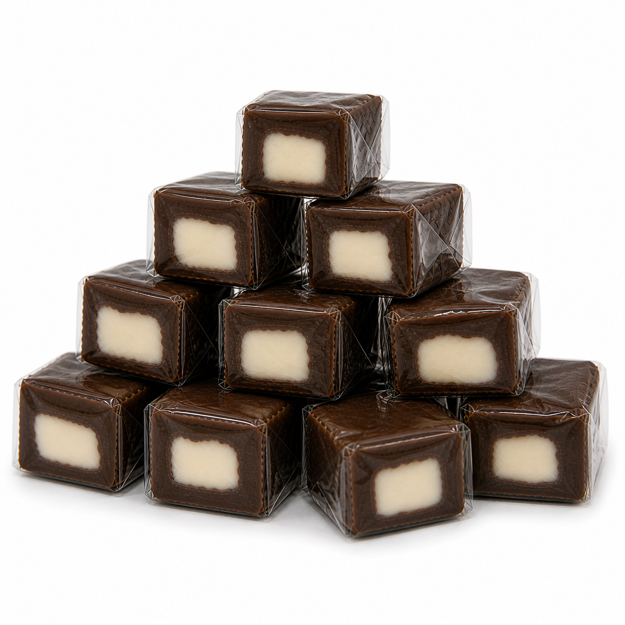 Milk Chocolate Coconut Caramel Squares – Individually Wrapped – Bulk Value Bag