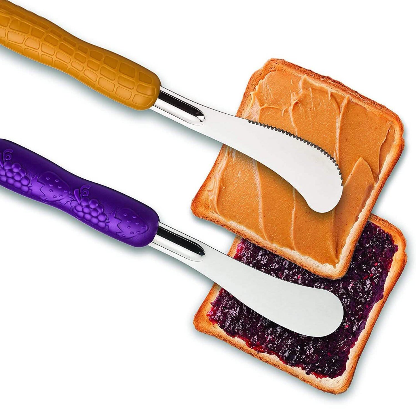 Juego de cuchillo y espátula para mantequilla de maní y mermelada Mobi