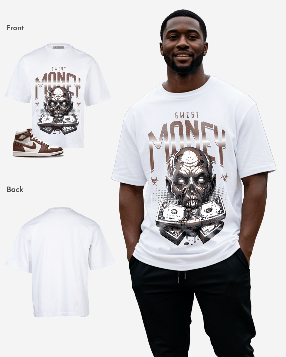 G West Money Zombie Oversized T-Shirt Mens