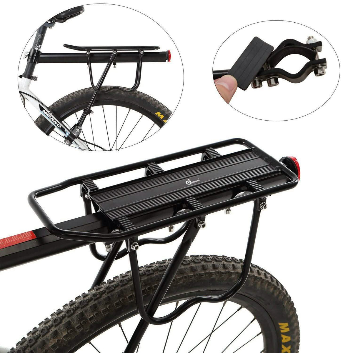 Asiento trasero para bicicleta de montaña