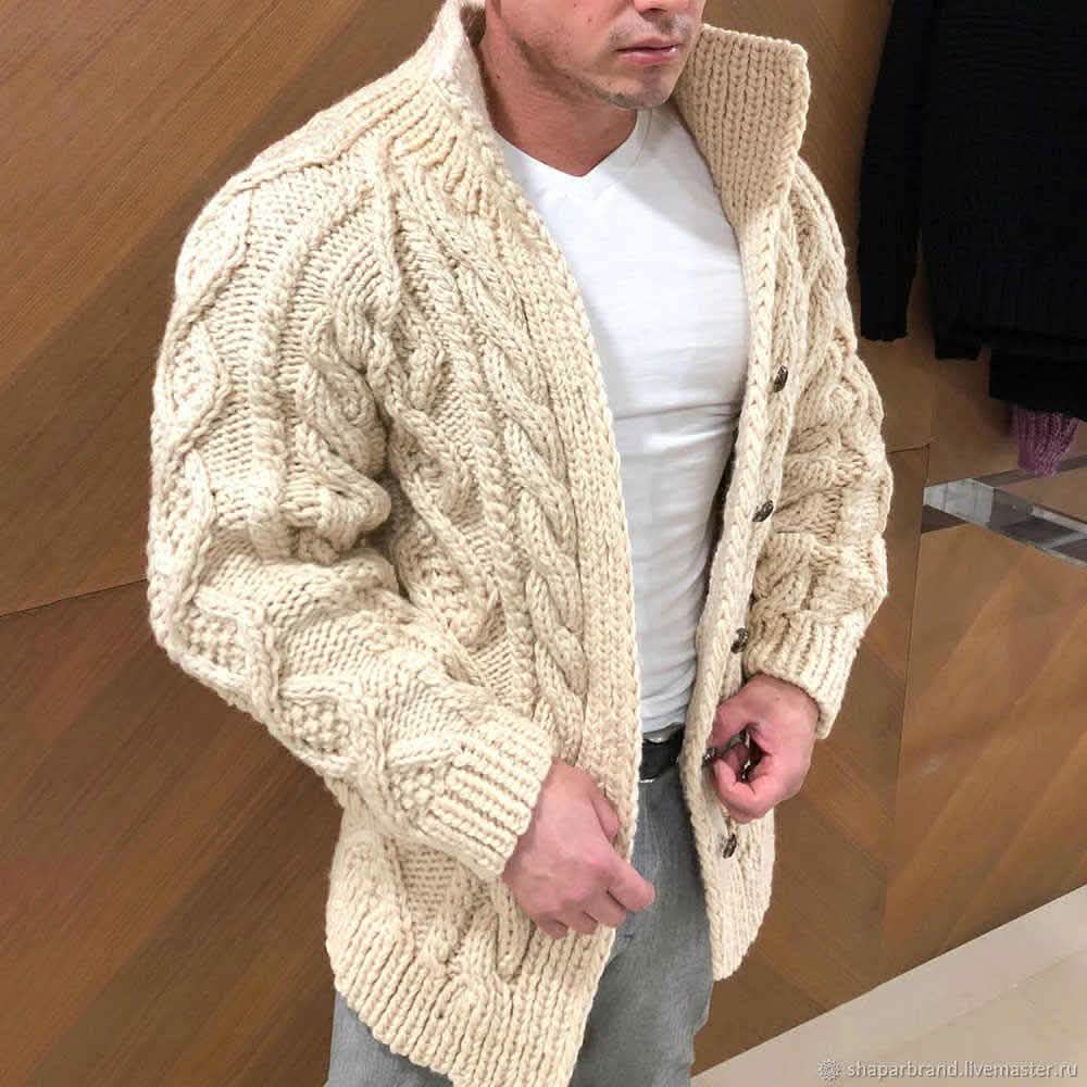 Suéter cárdigan nuevo de moda para hombre