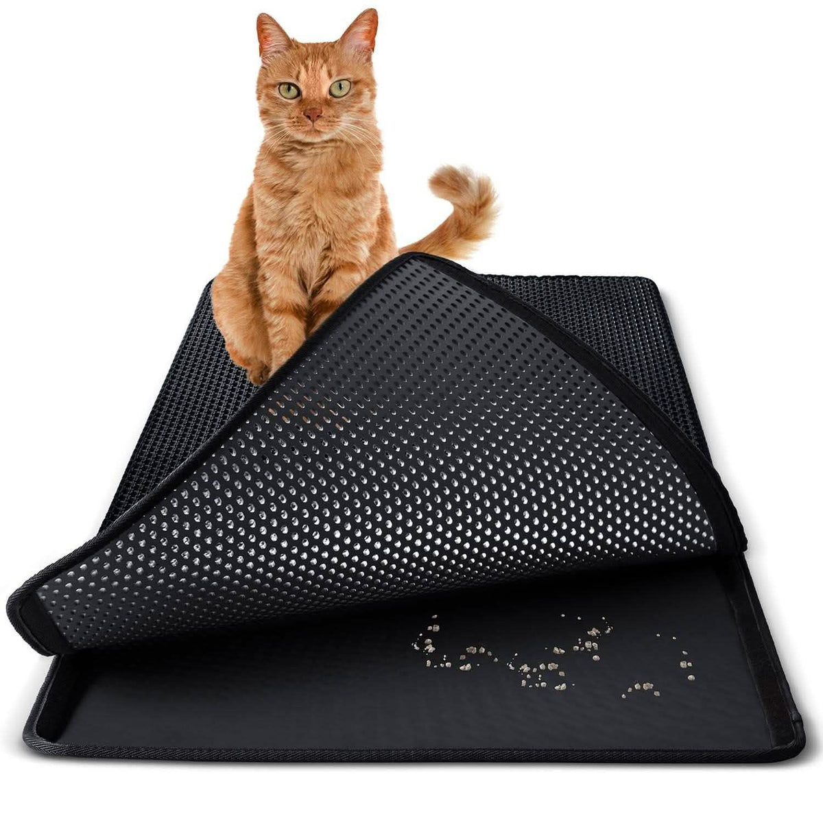 Alfombrilla Atrapadora de Arena Antideslizante para Gatos y Conejos para Cajas de Arena