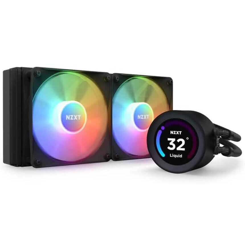 NZXT Kraken Elite 240 RGB - Refrigerador Líquido de CPU AIO de 240 mm (Reacondicionado) - RL-KR24E-B1