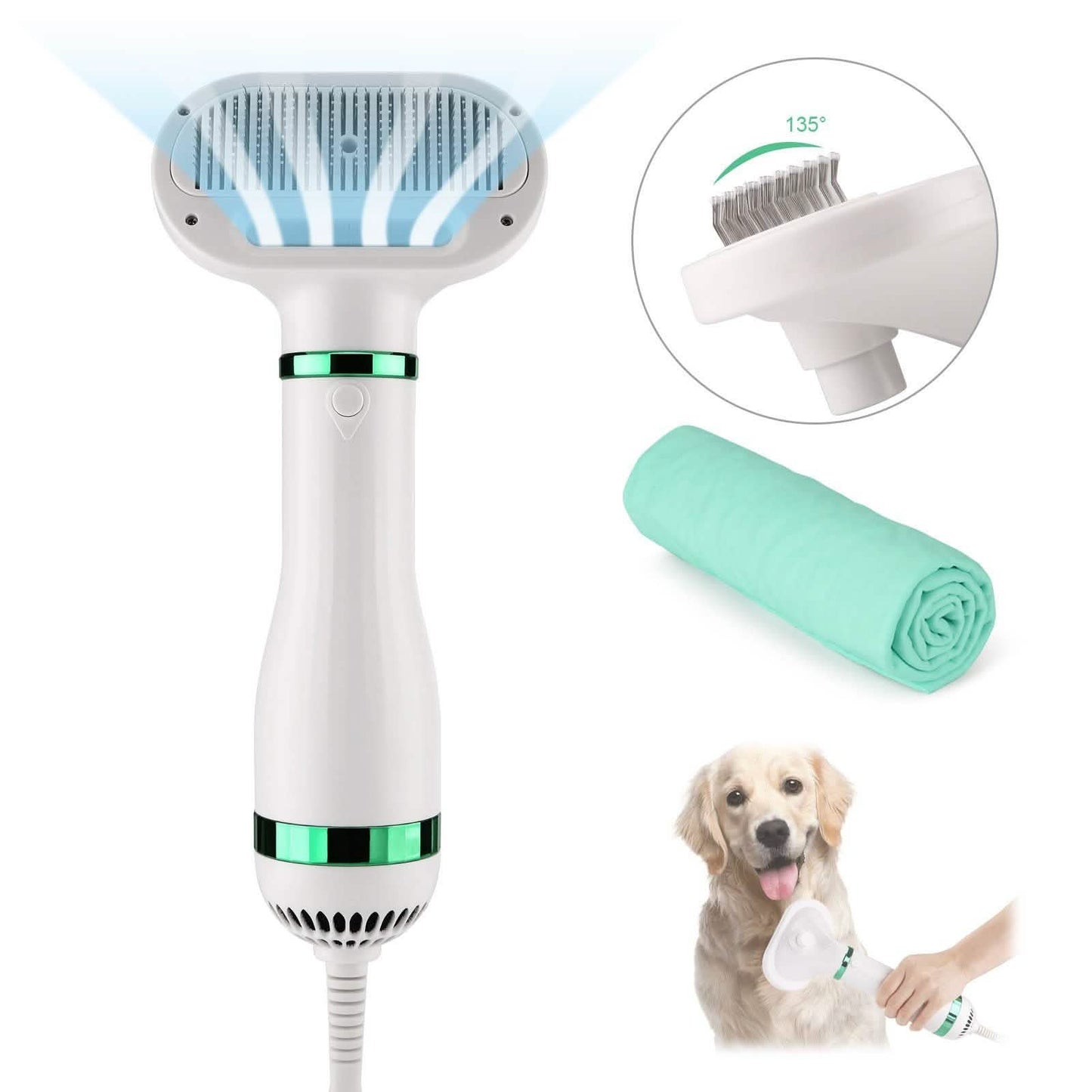 Secador de pelo portátil 2 en 1 para mascotas Ownpets