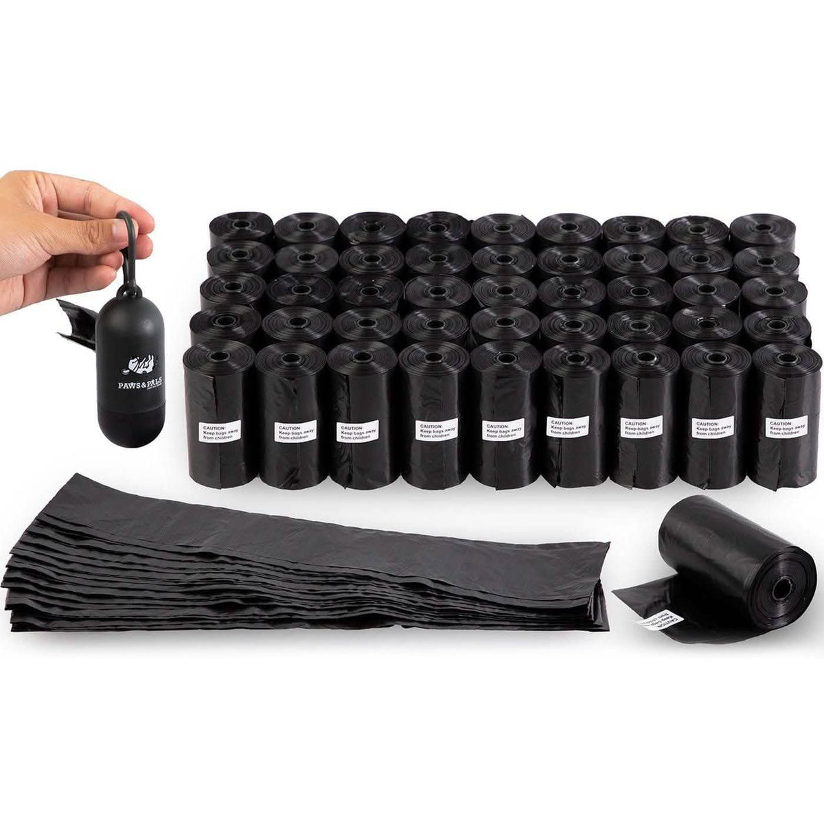 Bolsas de caca oxobiodegradables para perros y gatos con dispensador