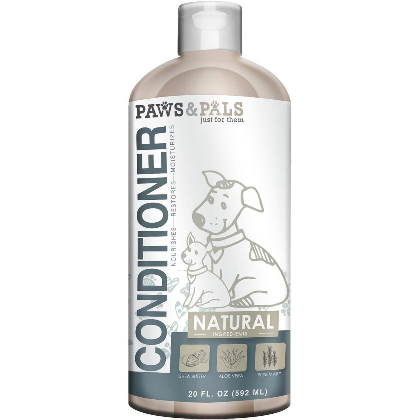 Acondicionador para mascotas Paws And Pals de 20 oz