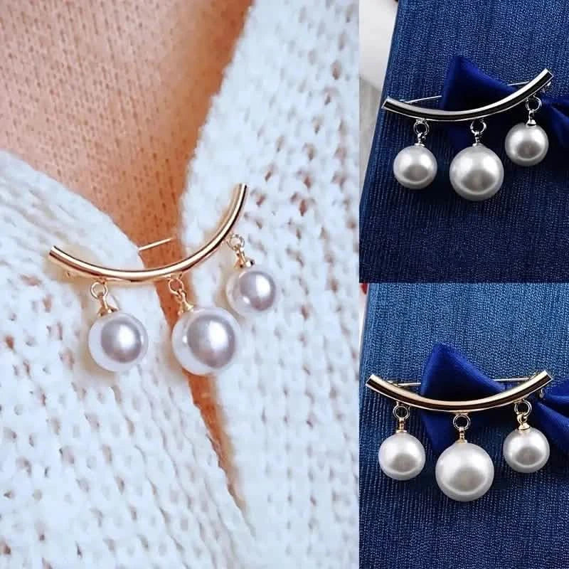 Pasador de seguridad para collar fijo con perlas