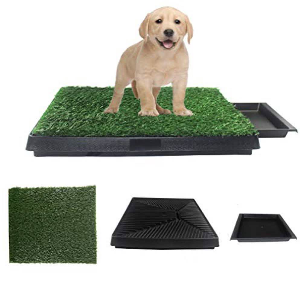 Inodoro de entrenamiento para perros de interior con césped para orinar