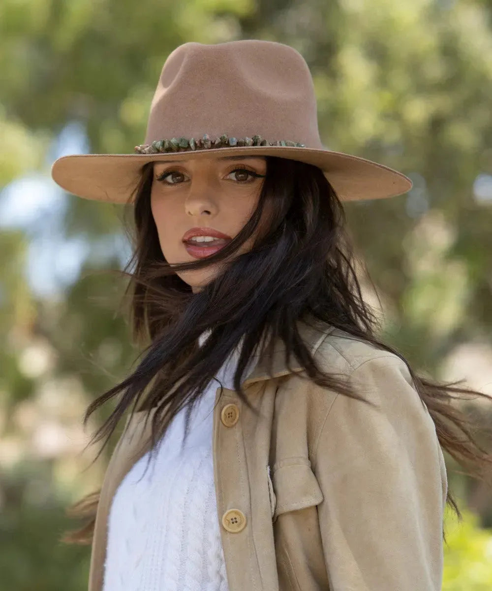 Sombrero vaquero de fieltro de lana de ala ancha Peter Grimm Jules