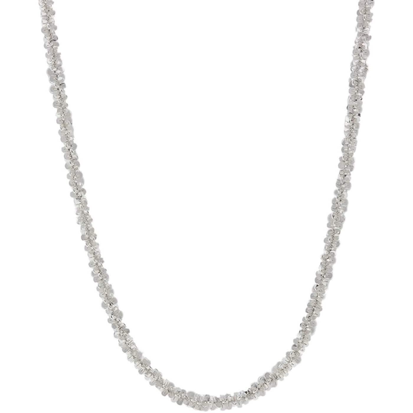 Pori Joyeros Cadena de Plata Esterlina 925 de 2 mm Modelo ROC Retorcido