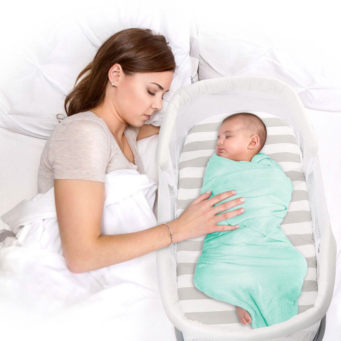 Cuna portátil para bebé junto a la cama, moisés, cama para dormir para bebés