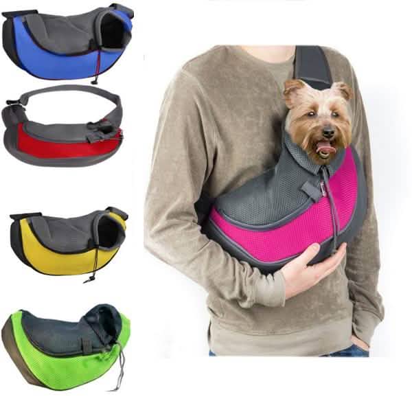 Mochilas portabebés transpirables de malla portátil para mascotas
