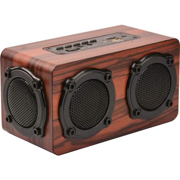Altavoz Bluetooth 4.2 inalámbrico portátil retro de madera