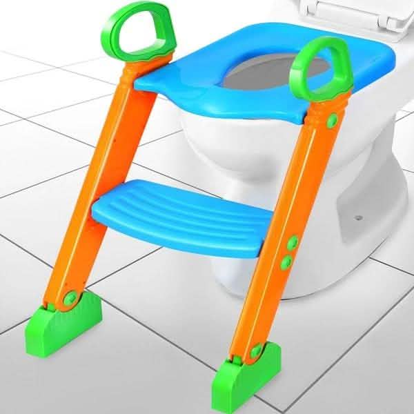 Asiento de inodoro de entrenamiento con escalones