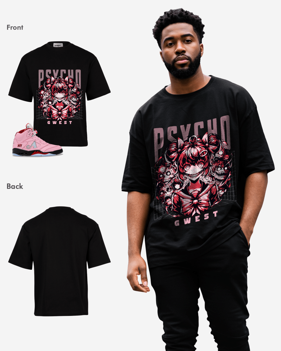 G West Psycho Madness Oversized Men's T-Shirt