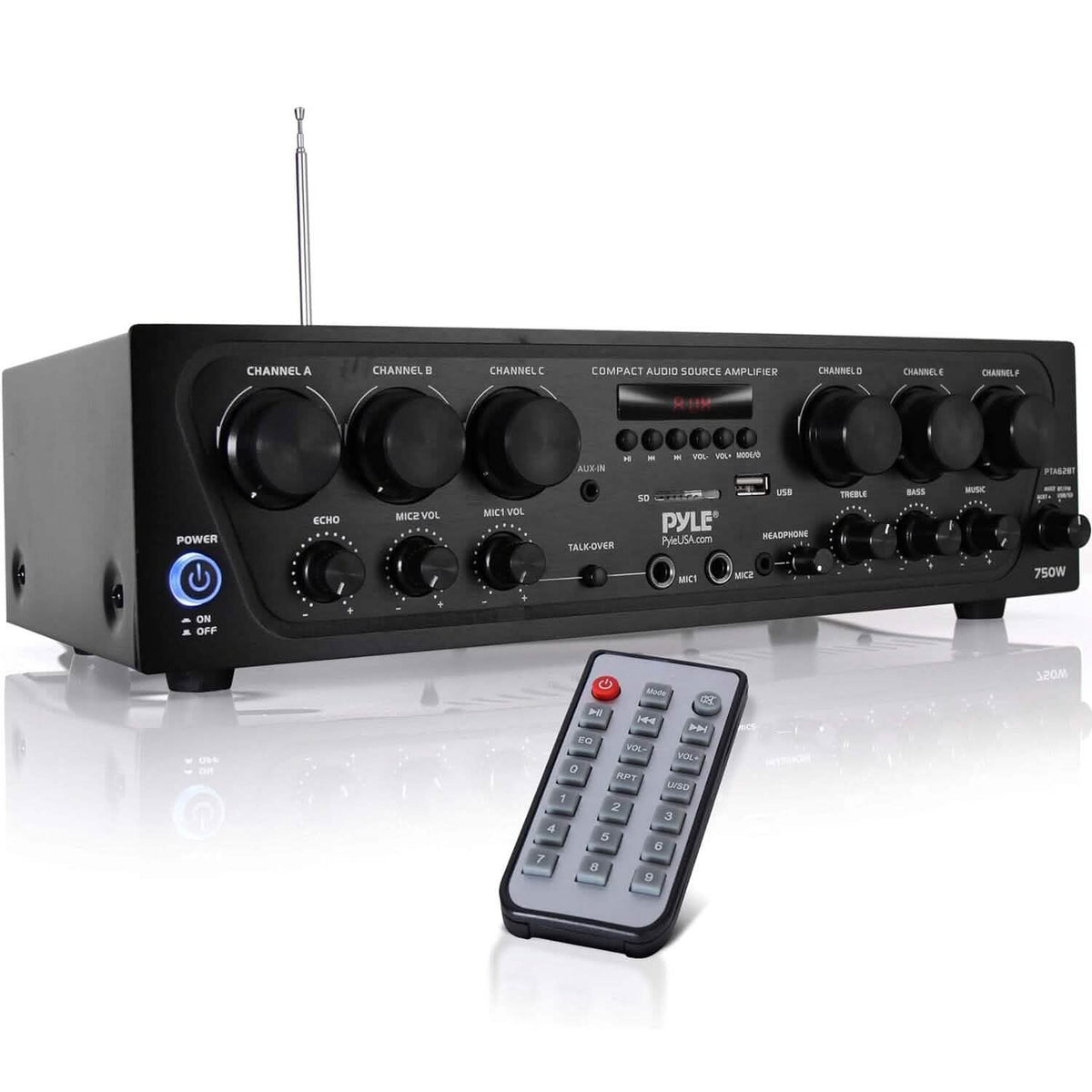 Pyle Wireless Bluetooth Home Audio Amplifier (Refurbished)