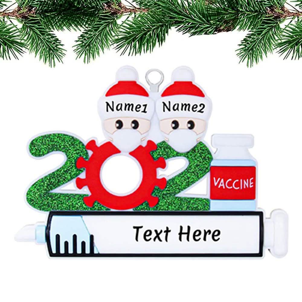 Adornos de Navidad Familiares Especiales de Cuarentena Regalos Personalizados