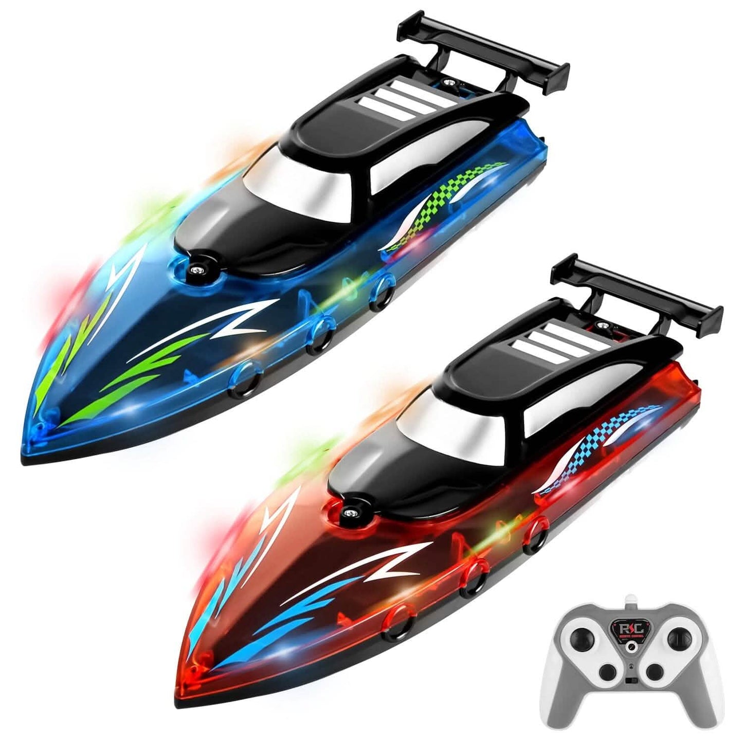 Barco RC con luz LED colorida 10KM/H