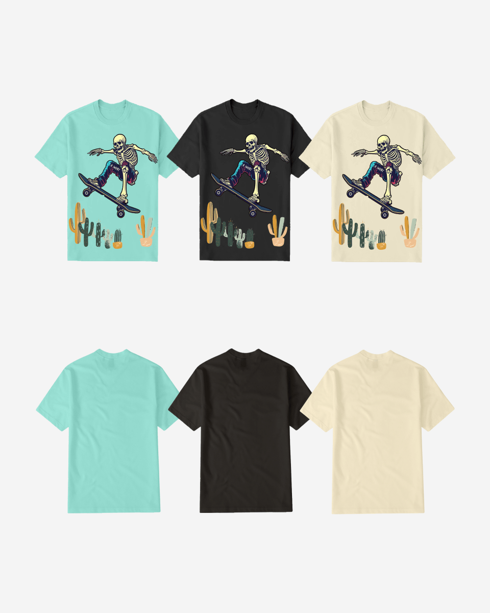 G West Mens Regular Fit Cactus Skate Front Graphic T Shirt