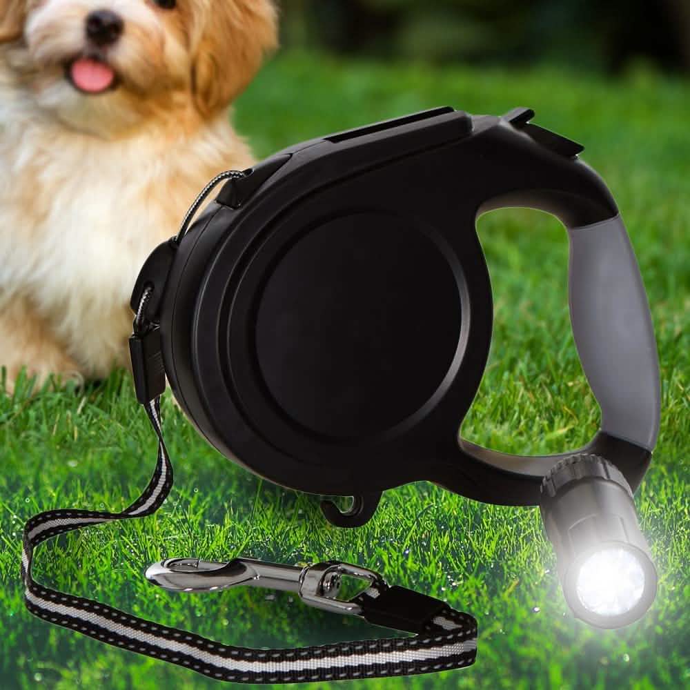 Correa Retráctil para Perros con Luces LED