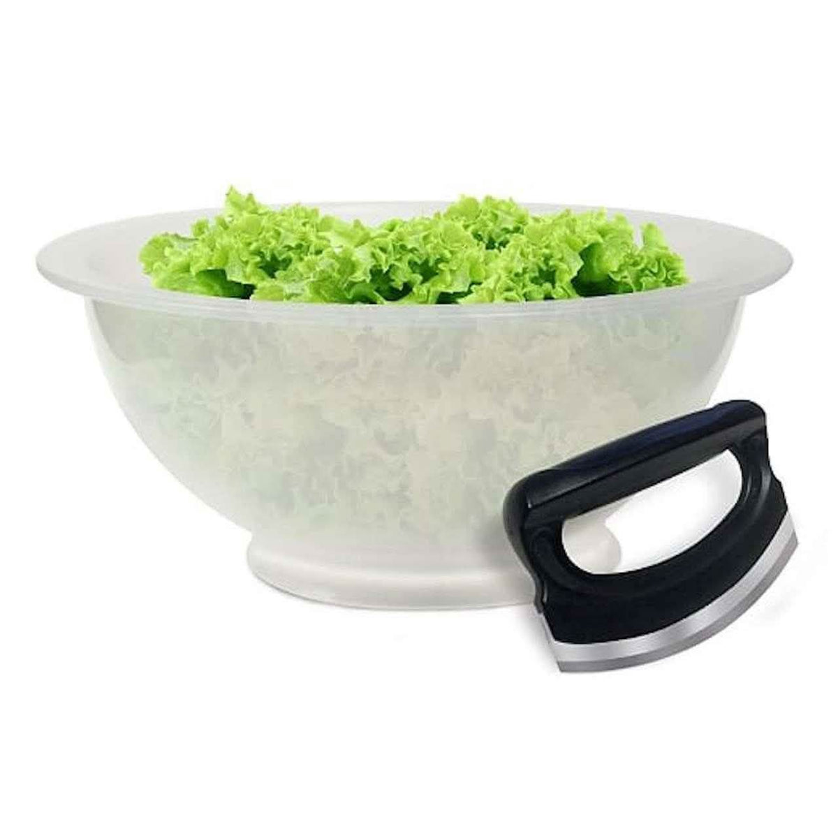 Ronco Salad-O-Matic, bol de tamaño familiar y balancín para ensalada