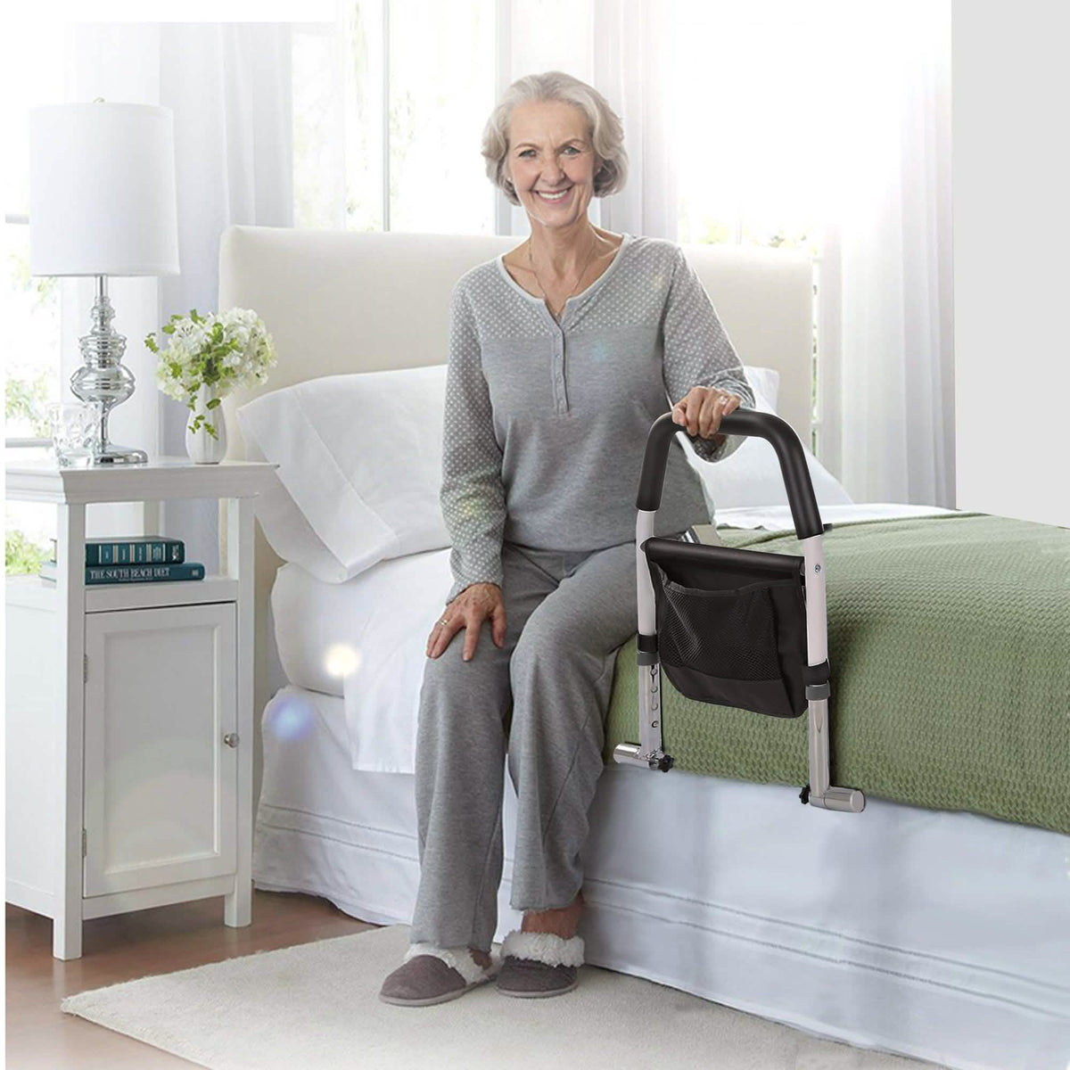 Barandillas de seguridad para cama, apoyo ajustable para adultos mayores y personas con discapacidad