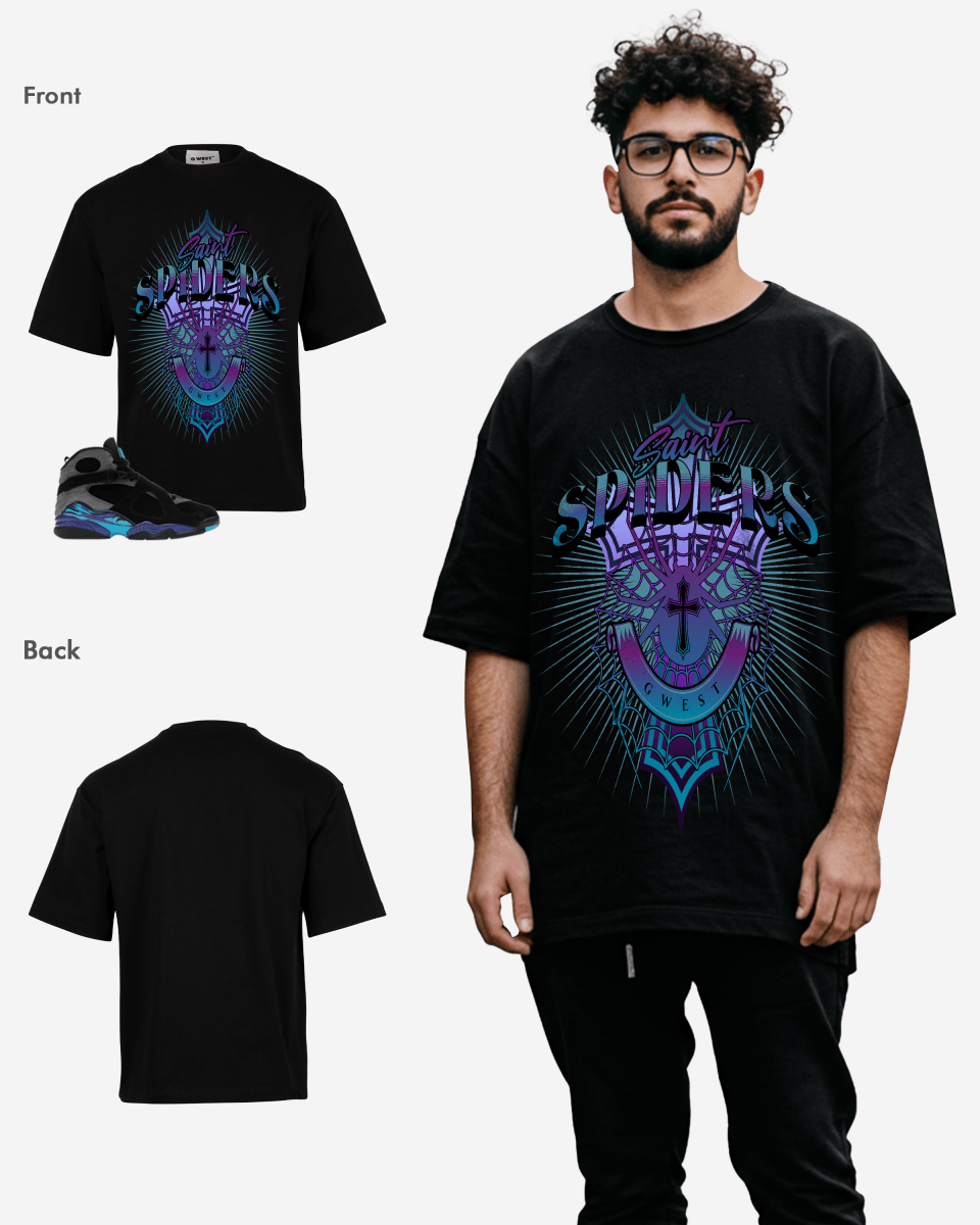 G West Saint Spiders Oversized T-Shirt Mens