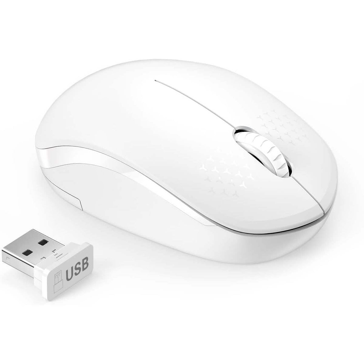 Ratón inalámbrico Seenda, ratón silencioso 2.4G con receptor USB portátil