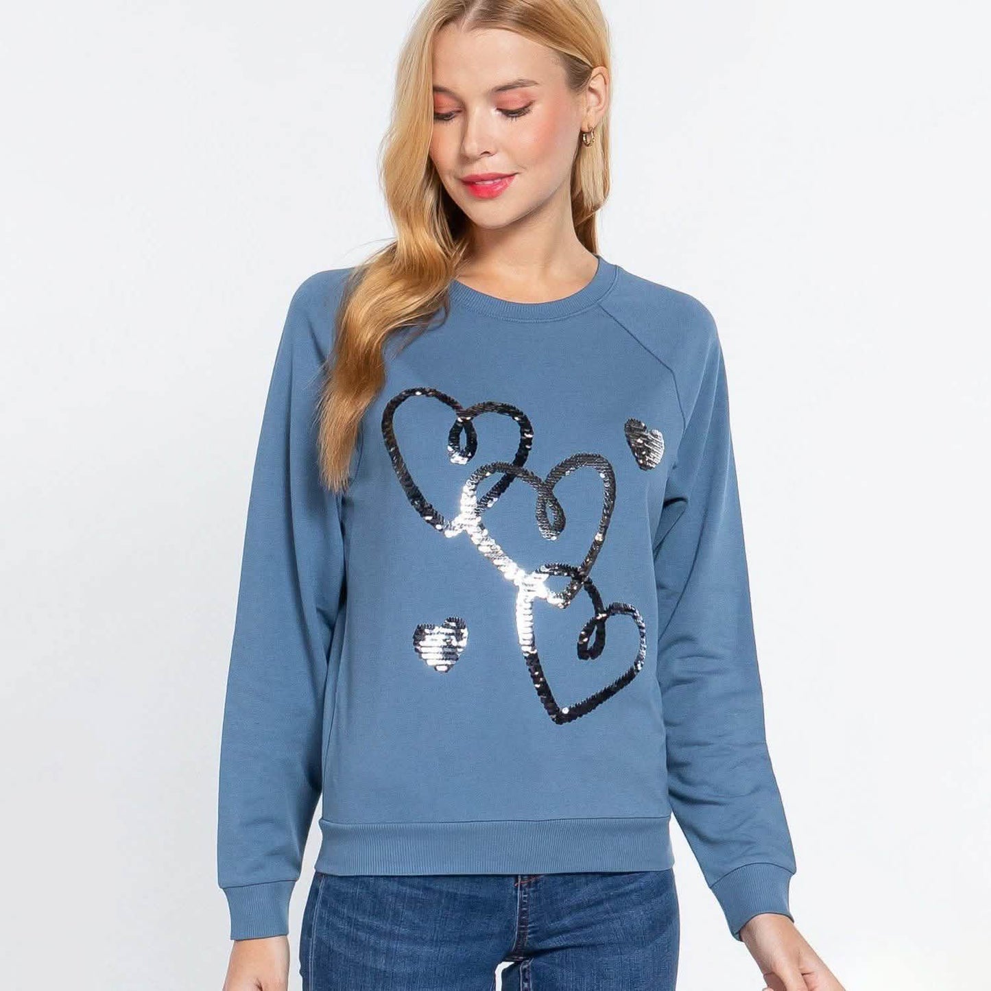 Sudadera French Terry con Lentejuelas
