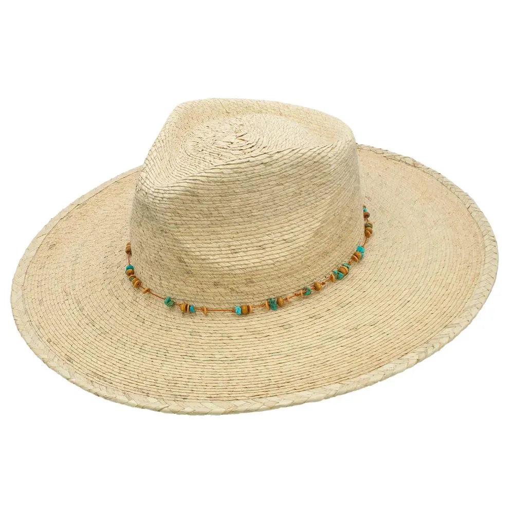 Peter Grimm Serena - Sombrero Fedora de palma mexicana de ala ancha