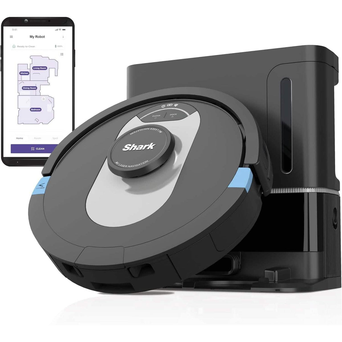 Shark RV2502AE AI Ultra Robot Vacuum with XL HEPA Self-Empty Base (Refurbished)