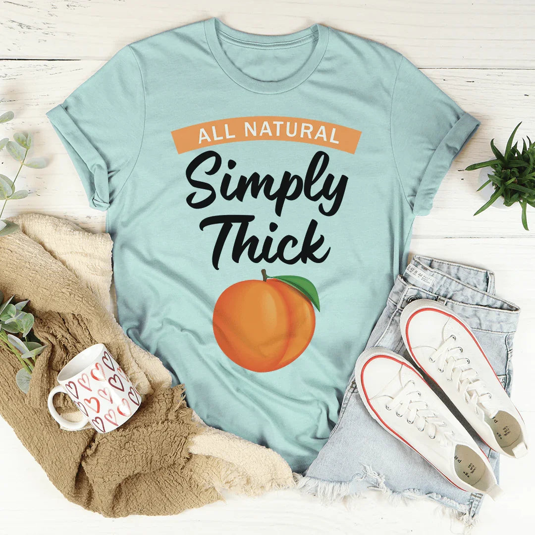 Minimalist Lemonade Parody Top – "Simply Thick" Body Positive Graphic Tee