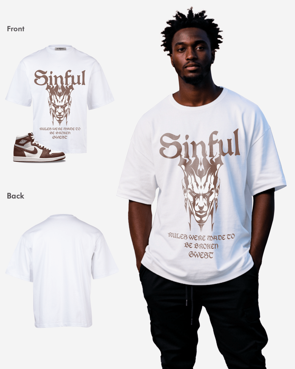 G West Sinful Oversized T-Shirt Mens