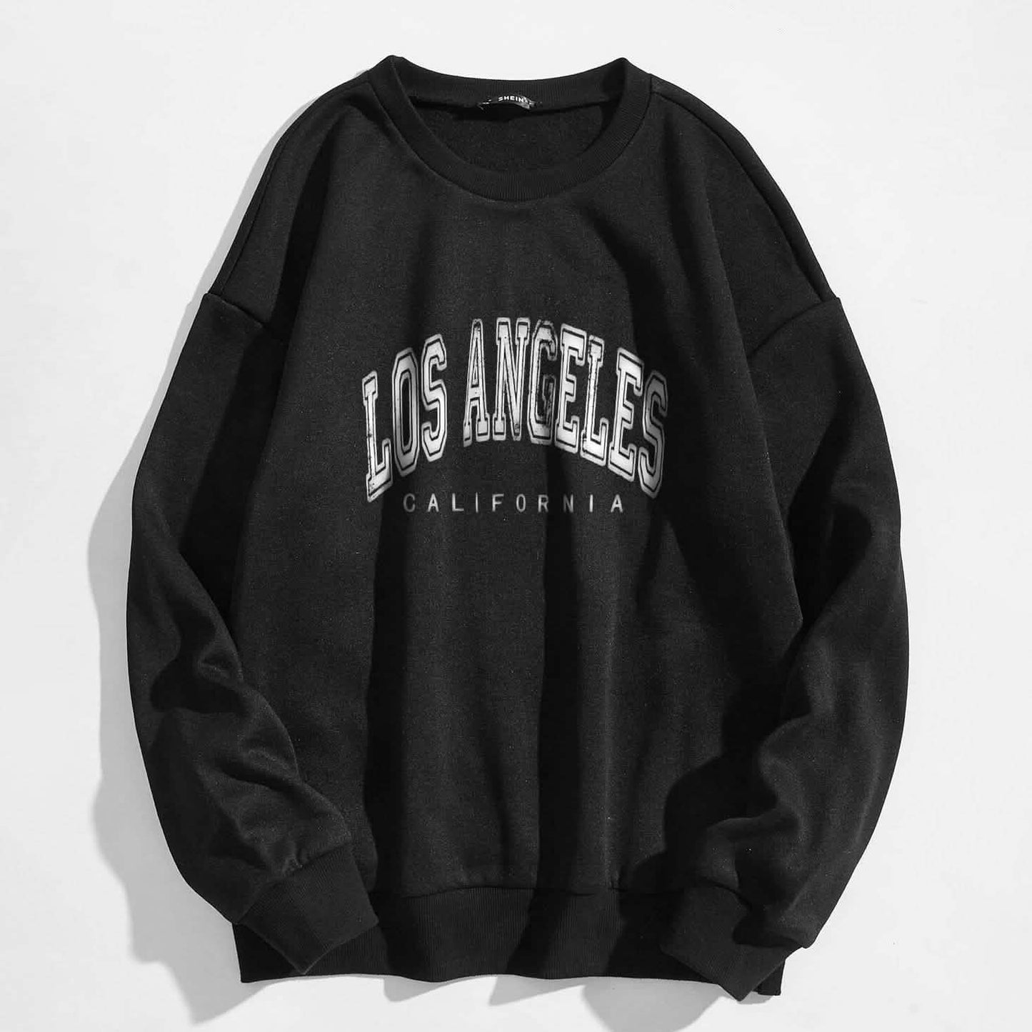 Sudadera gráfica con eslogan y forro térmico