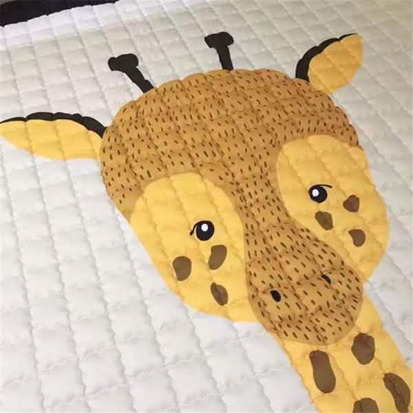 Alfombra de juegos rectangular suave para bebé