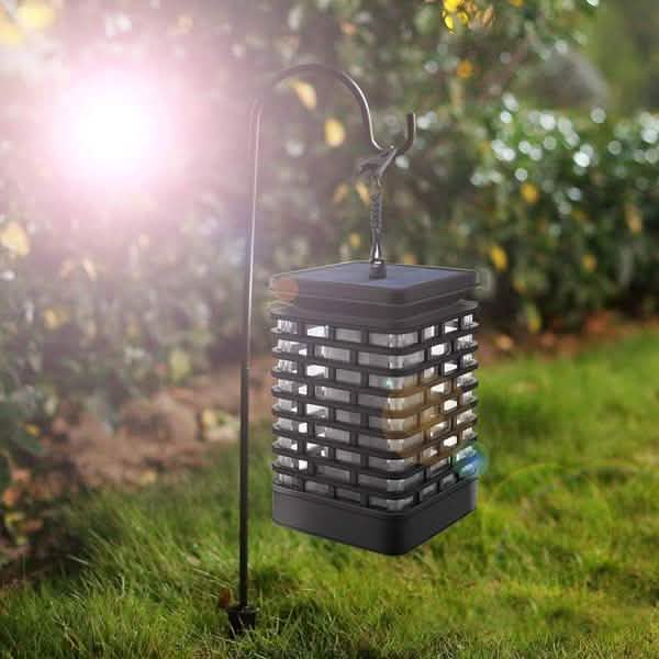 Farolillos solares colgantes con efecto de llama